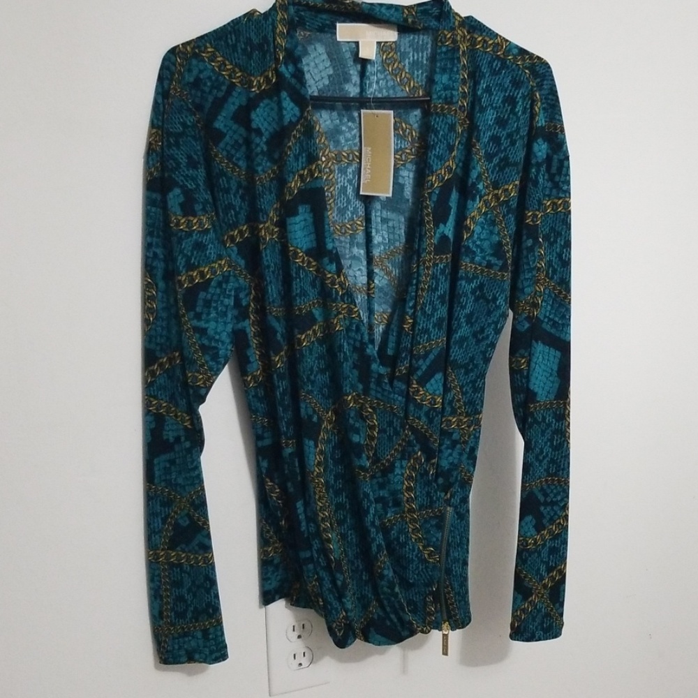 Michael Kors Deep Sea Green Shirt